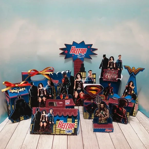 Kit 60 Lembrancinhas Liga da Justiça