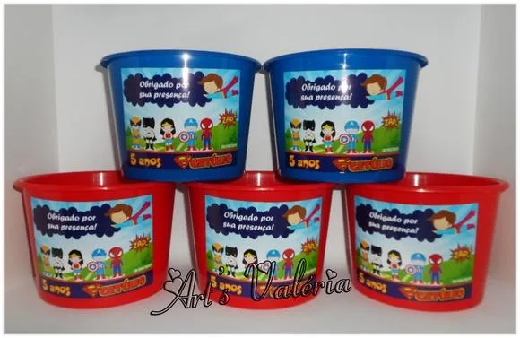Balde para Pipoca Personalizado - 1500ml