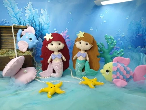 Kit Pequena Sereia - Fundo do Mar