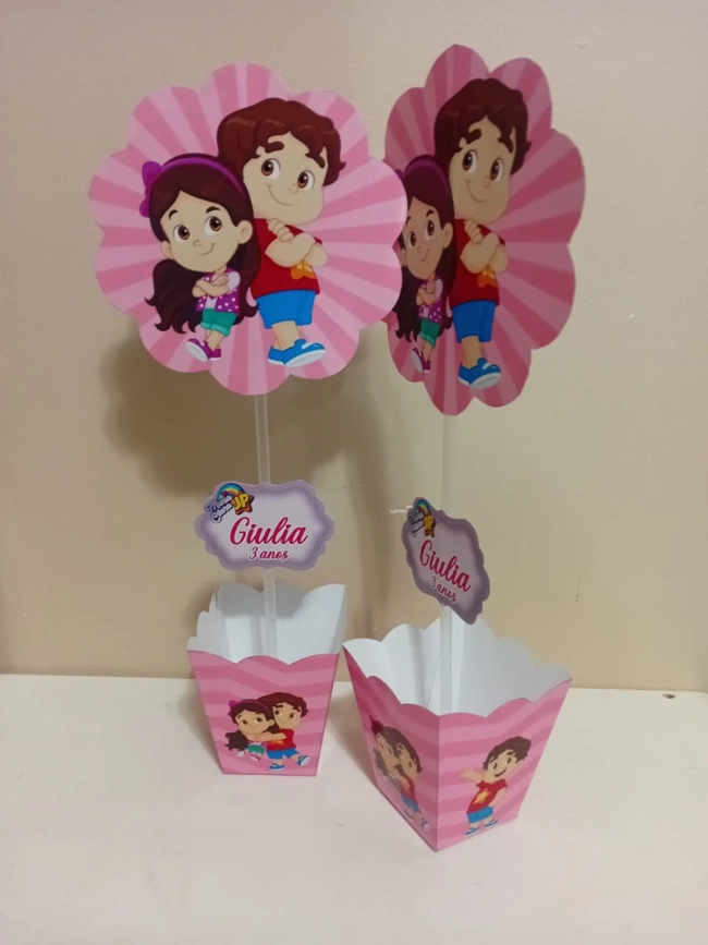 Centro de Mesa Personalizados Maria Clara e Jp