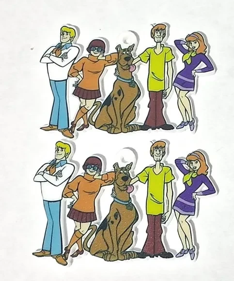 Pingente Scooby-doo Acrilico U.v - 5 Unidades