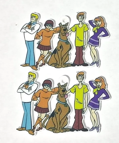Pingente Scooby-doo Acrilico U.v - 5 Unidades