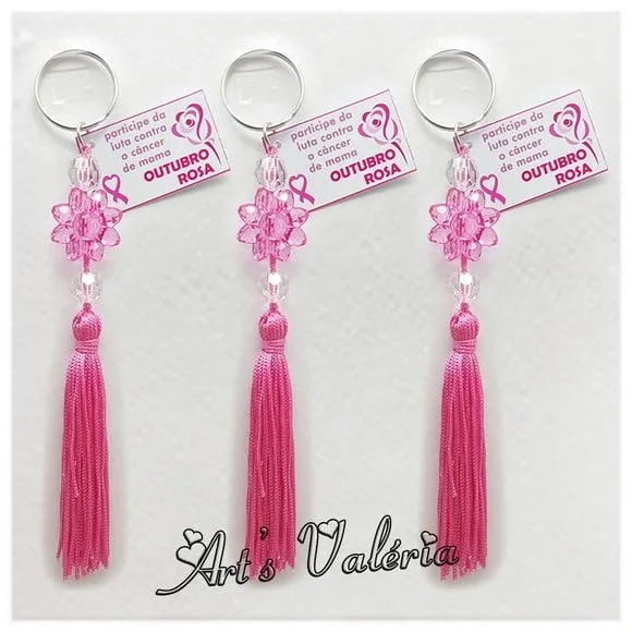 Chaveiro Outubro Rosa