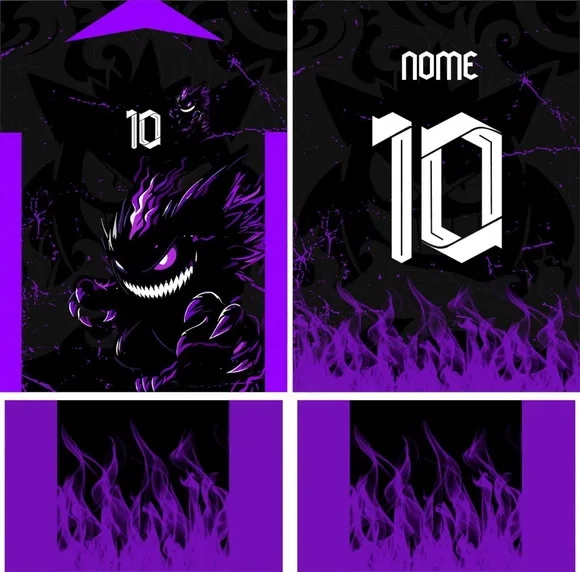 Arte Vetor Camisa Interclasse Gengar Mod-770