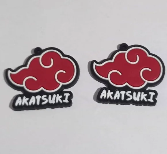 Pingente Akatsuki Emborrachado Pacote com 4 Unidades