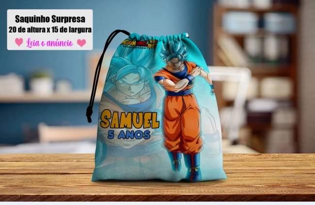 Saquinho Supresa para lembrancinhas Dragon Ball