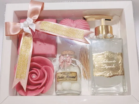 Presente Personalizado, Sabonete Líquido Luxo com Sabonetes