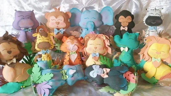 Kit com 12 - Safari Meninos
