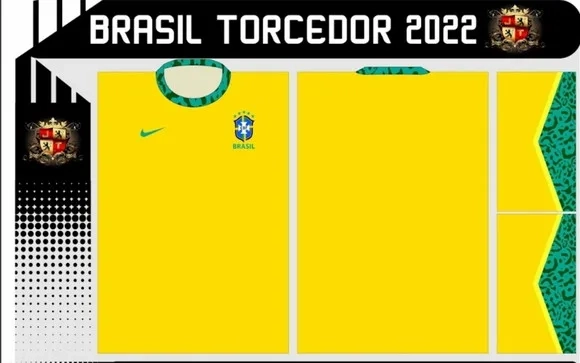 Vetor Da Camisa Brasil Torcedor 2022