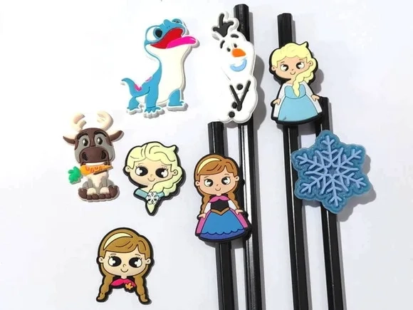 Ponteira P/lápis Frozen Emborrachado Pacote com 8 Unidades