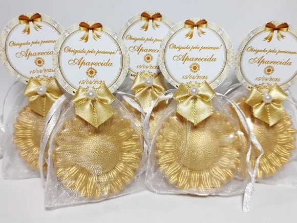 Lembrancinha de Aniversário 50 Anos: Sabonete Girassol