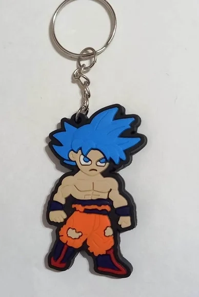 Chaveiro Goku Dragon Ball Emborrachado - 4 Unidades