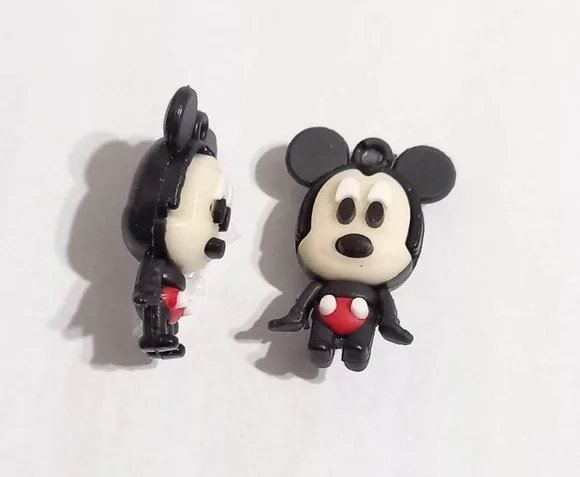 Pingente Mickey 3d Emborrachado - 5 Unidades