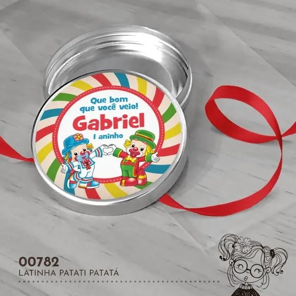 Latinha Adesivada Patati Patatá - 00782