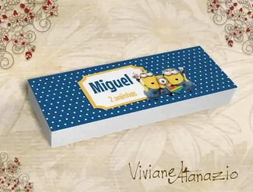 Rótulo Potinho Minions - 00100