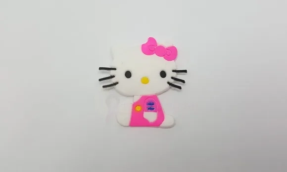 Aplique da Hello Kitty Emborrachado de 4,8cm