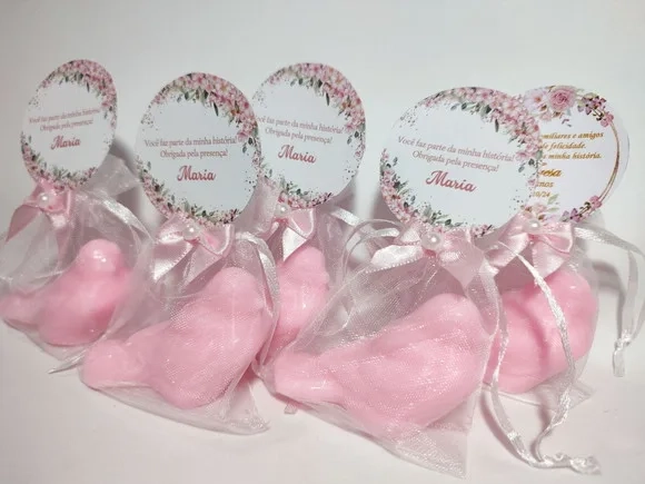 Lembrancinha 70 Anos: Sabonete Passarinho Perfumado