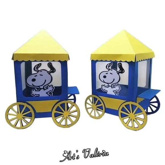 Carrinho de Pipoca do Snoopy