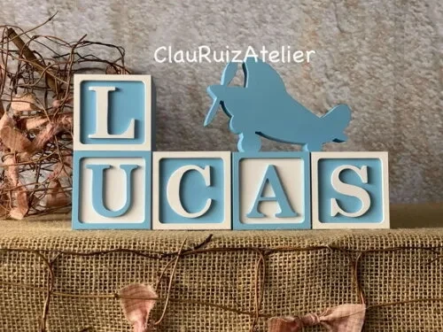 Cubos 6x6cm Ts +avião
