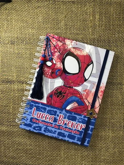 Caderneta de Saúde / Vacinação Personalizada - Homem-aranha