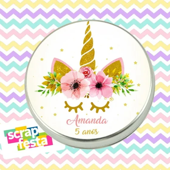 Latinhas Personalizadas Lembrancinhas Festa Unicórnio