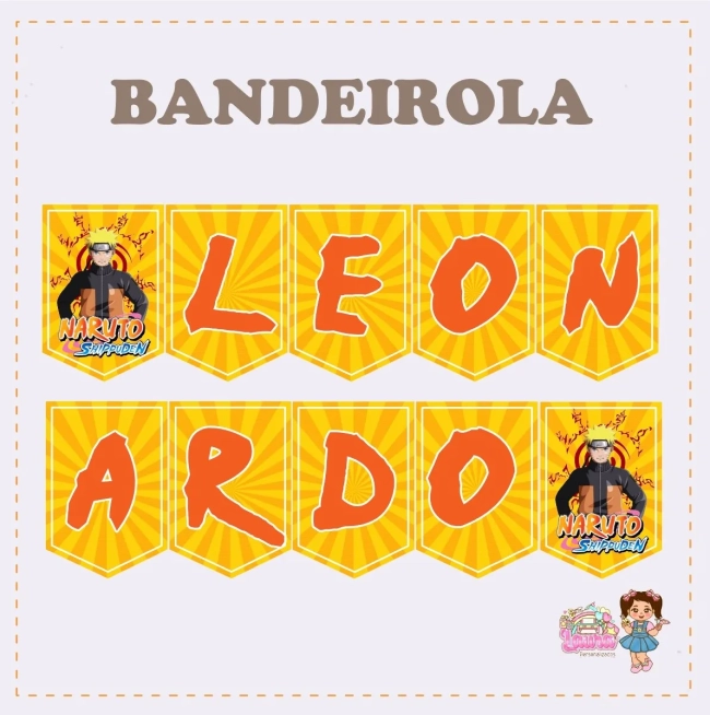 Kit Festa Só Um Bolinho NARUTO - Decoração de Festa