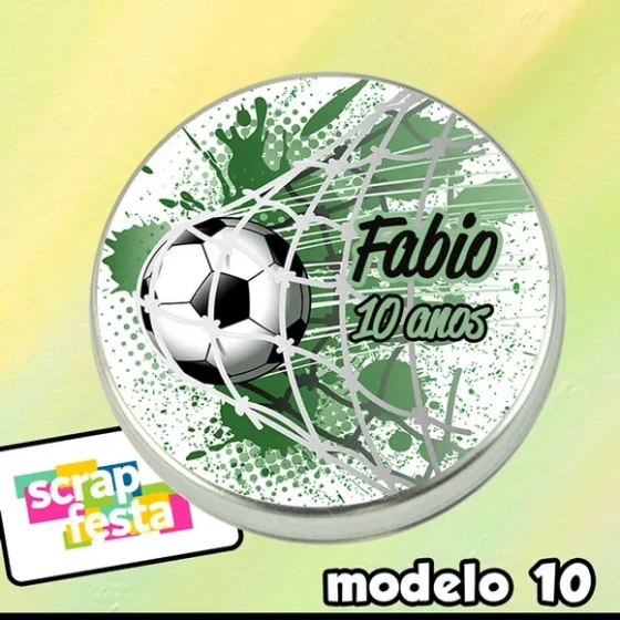 Latinhas Personalizadas Futebol