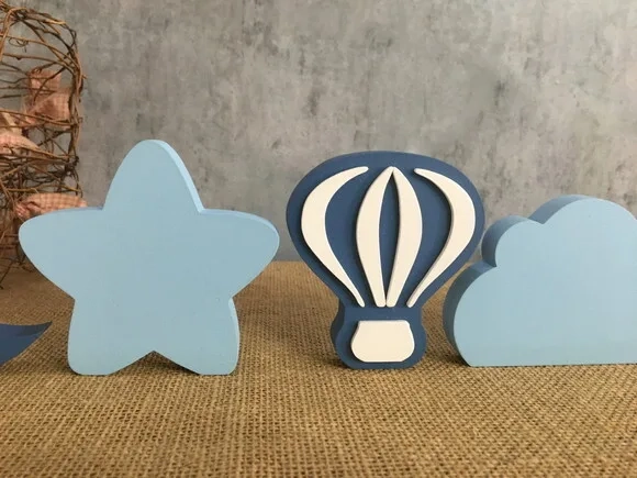 Balão Baby + Lua + Estrela + Nuvem