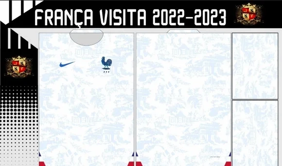 Vetores Camisa França Segundo Uniforme 2022-23