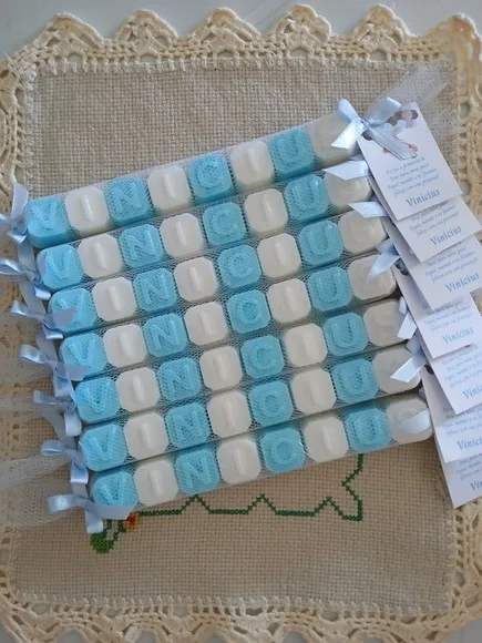 Lembrancinha Maternidade Mini Sabonete Nomes 8 Letras