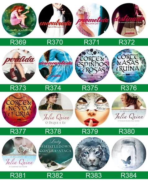 Bottons Capas de Livros - Button Boton