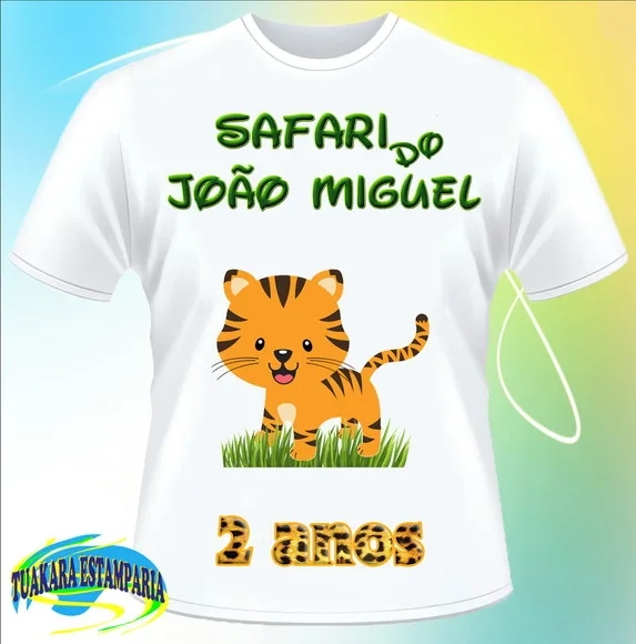 Camiseta Safari animais
