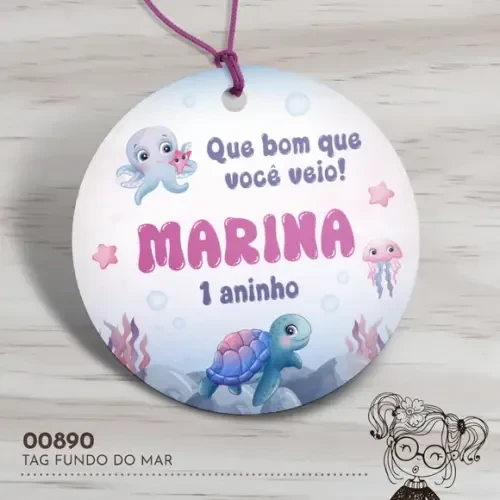 Tag Redonda Fundo do Mar - 00890