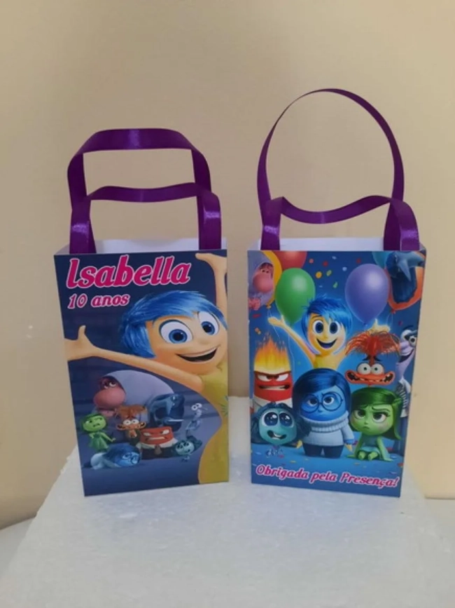 Sacolinhas Personalizadas Divertidamente para Lembrancinhas