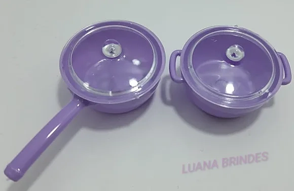 Panelinhas Lilás de Acrílico C/tampa - Pct C/8 Unidades