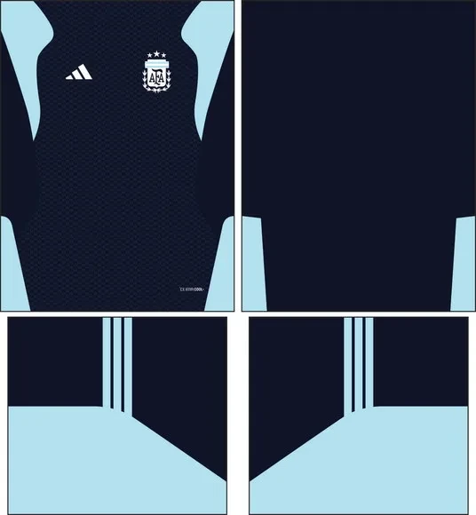 Arte Vetor Camisa Argentina Treino Ii 2026