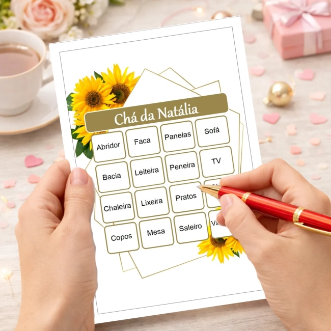 Bingo Chá de Panelas PDF Para Imprimir