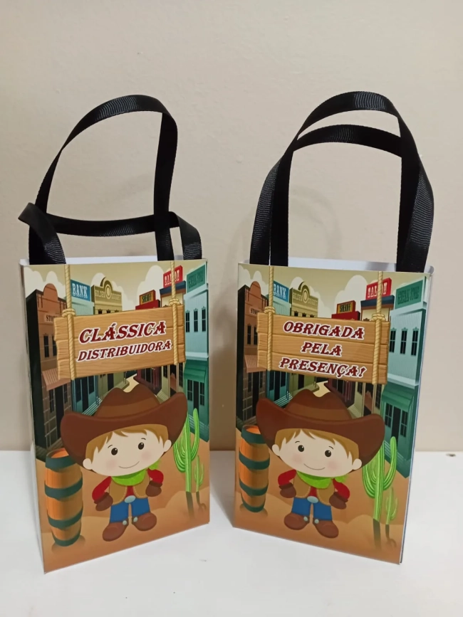 Sacolinhas Personalizadas Country para Lembrancinhas
