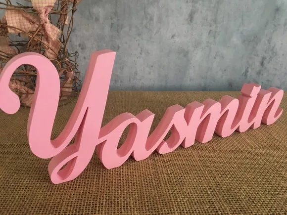 Letras de MDF -Nomes - Letras Cursivas