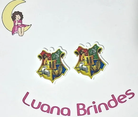 Pingente Brasão Harry Potter Pct C/4 Peças