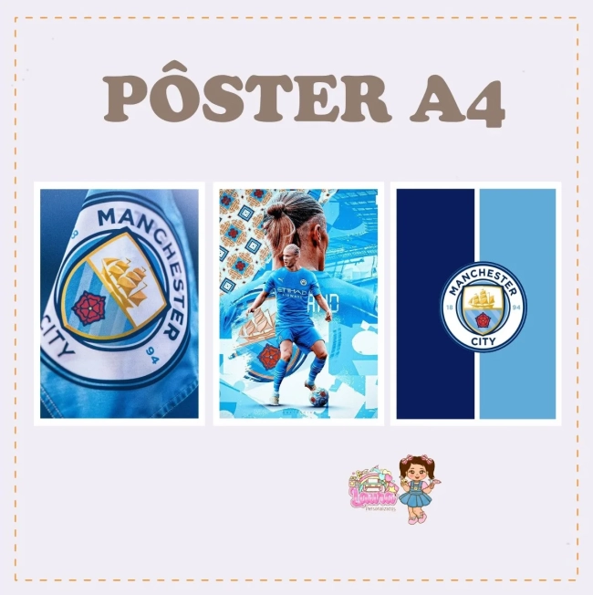 Kit Festa Só Um Bolinho MANCHESTER CITY - Decoração de Festa