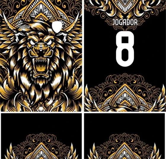 Arte Vetor Camisa Interclasse Leão Mod-233