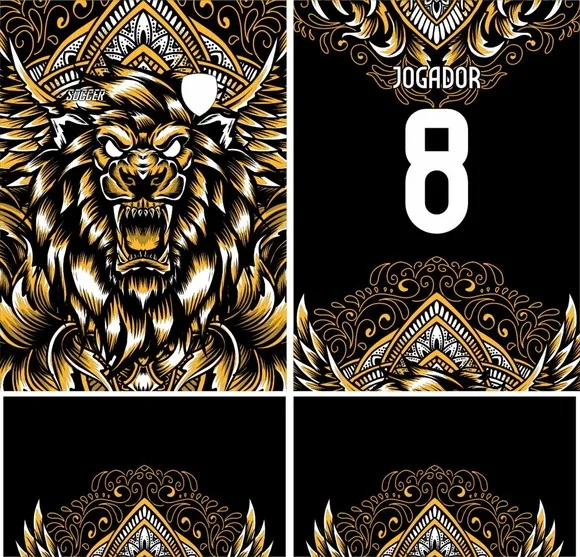 Arte Vetor Camisa Interclasse Leão Mod-233