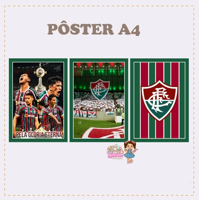 Kit Festa Só Um Bolinho FLUMINENSE - Decoração de Festa