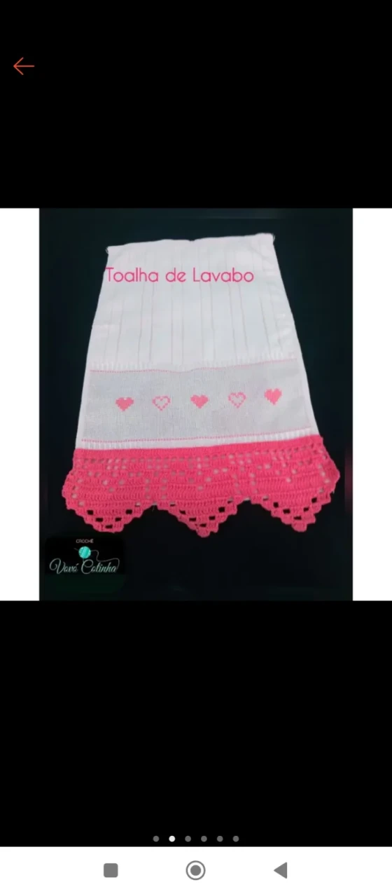 Toalha de Lavabo/Toalha de Mão