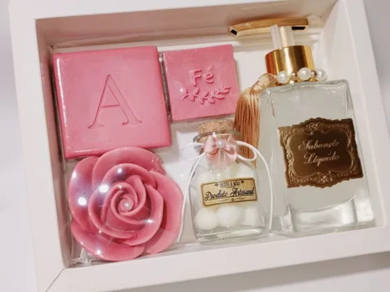 Presente Personalizado, Sabonete Líquido Luxo com Sabonetes