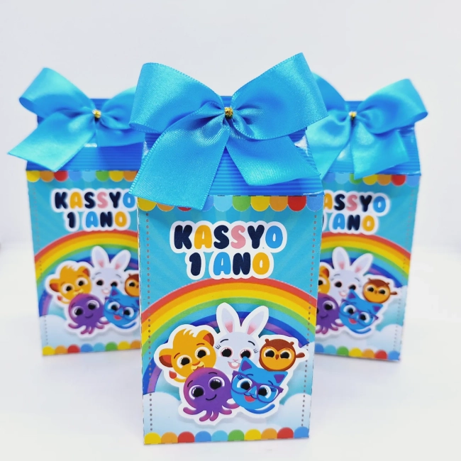 PEGUE E MONTE - Kit Festa BOLOFOFOS - Decoração de Festa - Caixinhas Personalizadas
