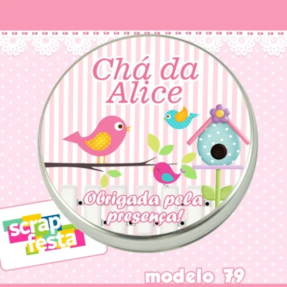 Lembrancinhas de Chá de Bebê Latinhas