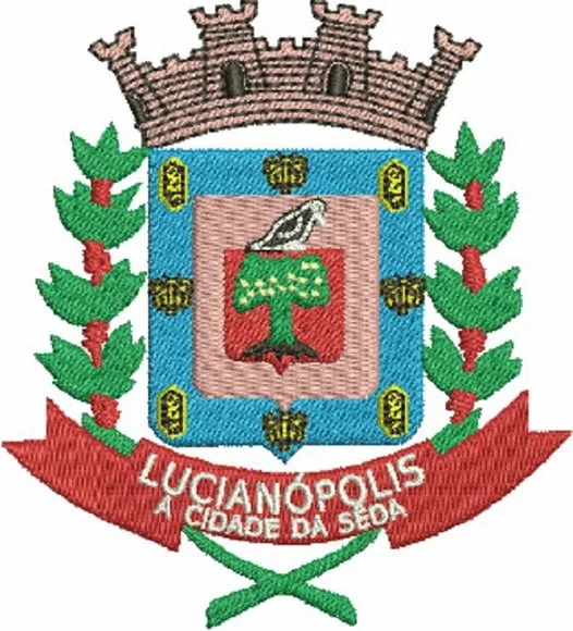 Bordado Brasão Prefeitura de Lucianópolis Sp