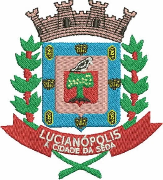 Bordado Brasão Prefeitura de Lucianópolis Sp